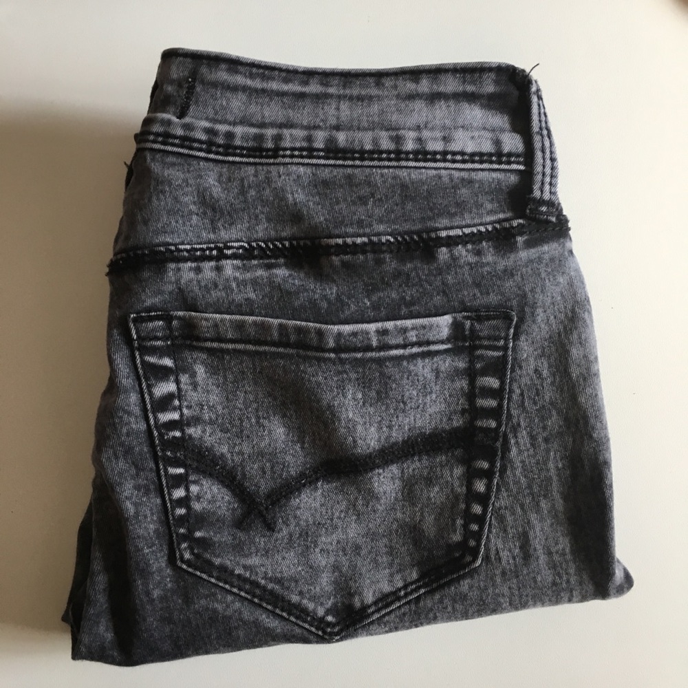Bullhead acid wash gray jeggings